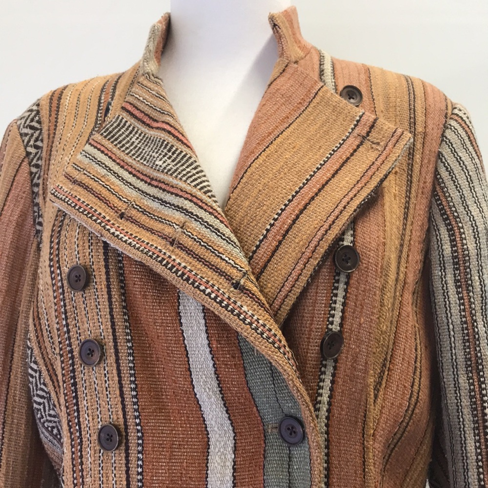 Archival Ralph Lauren SS18 Desert Explorer Military Double Breasted Woven Coat - Picture 4 of 15